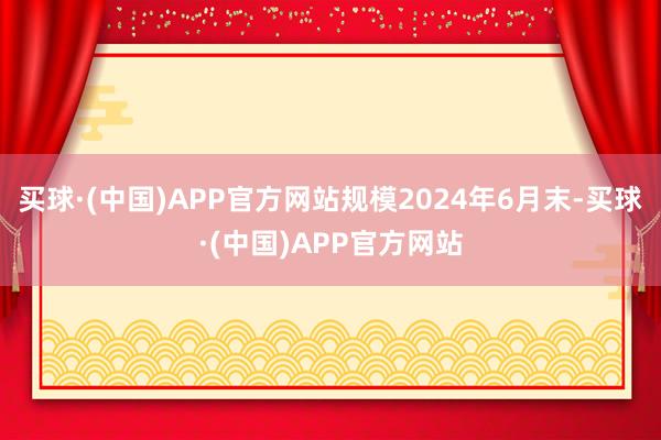 买球·(中国)APP官方网站规模2024年6月末-买球·(中国)APP官方网站