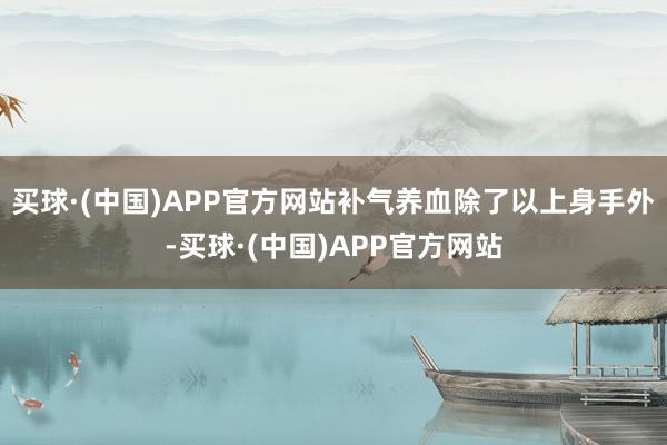 买球·(中国)APP官方网站补气养血除了以上身手外-买球·(中国)APP官方网站